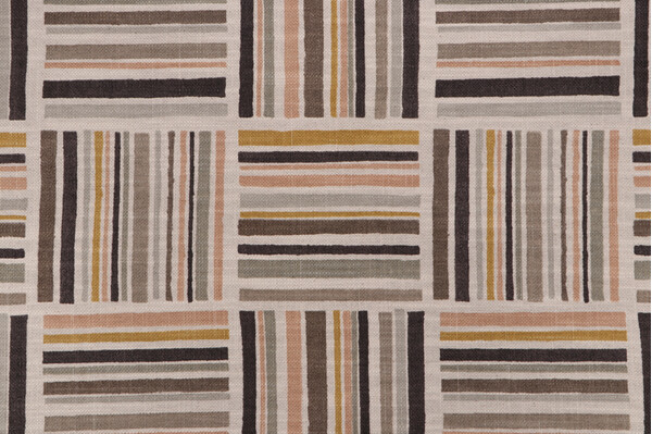 PK Lifestyles Modern Matters Printed Cotton Blend Drapery Fabric in Java 