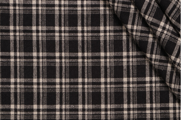 PK Lifestyles Clyde Woven Upholstery Fabric in Ebony 