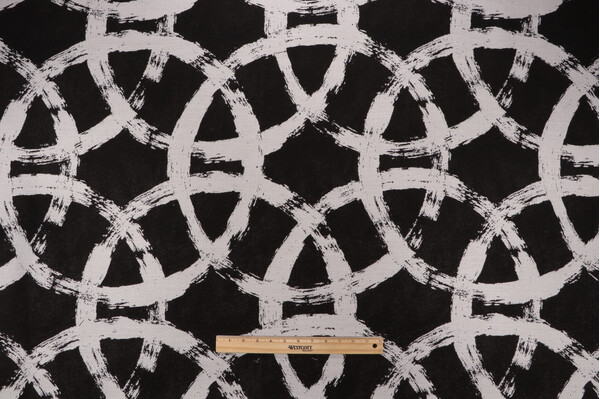 Sunbrella Orbital Woven Solution Dyed Acrylic Outdoor Fabric in Eclipse 
