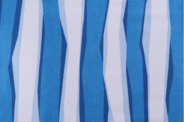 Domino Martin Line Printed Cotton Drapery Fabric in High Noon for Robert Allen 