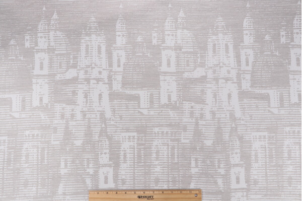 Sunbrella City Skyline Woven Solution Dyed Acrylic Outdoor Fabric in Dove 