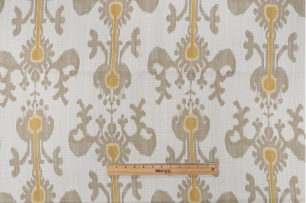 Retro Ikat Linen Printed Polyester Outdoor Fabric in Jakart