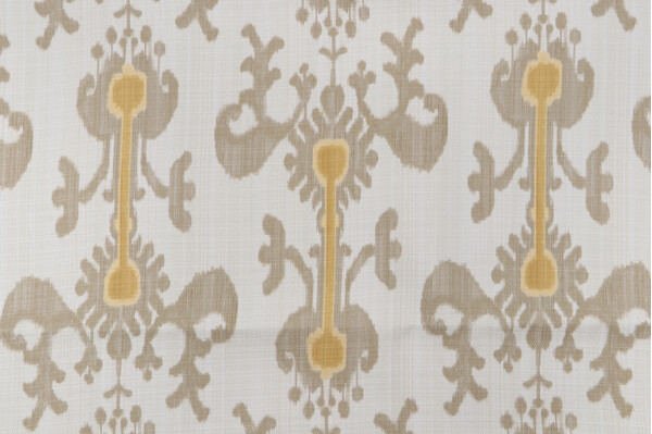 Retro Ikat Linen Printed Polyester Outdoor Fabric in Jakart