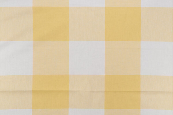 Buffalo Check Woven Cotton Decorator Fabric in Sunshine