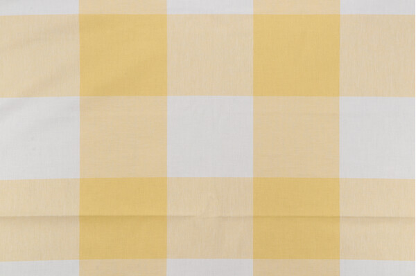 Buffalo Check Woven Cotton Decorator Fabric in Sunshine