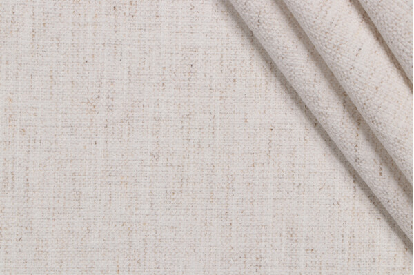 Crypton Nomad High Performance Woven Chenille Upholstery Fabric in Snow