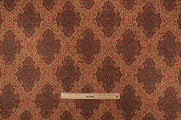 1 Yard Fonthill Amaya Tapestry Upholstery Fabric in Tobacco/Multi