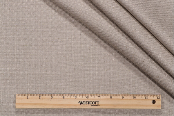 Celeste Woven Linen Decorator Fabric in Flax