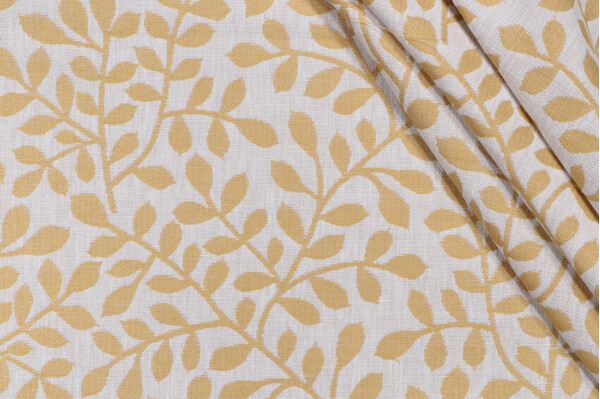Covington Vines Woven Upholstery Fabric in 8-Daffodil