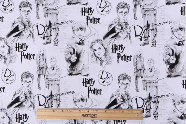 Click for 4 Yards Harry Potter Licensed Mystery Of Magic Printed Cotton Craft Fabric Harry Potter Licensed Mystery Of Magic Printed Cotton Craft Fabric