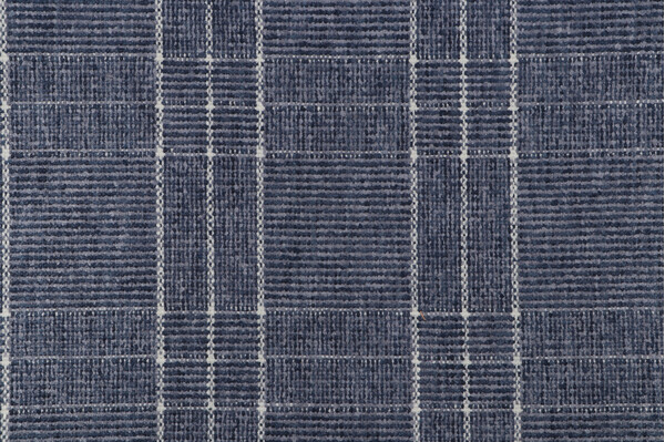 Waverly Borderline Woven Chenille Upholstery Fabric in Chambray