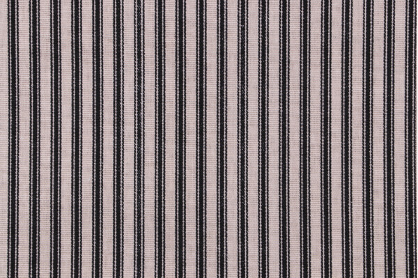 Waverly Timeless Ticking Printed Cotton Drapery Fabric in Black