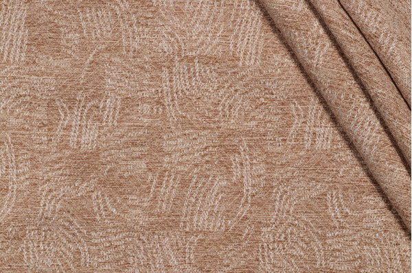 PK Lifestyles Toulouse Woven Chenille Upholstery Fabric in Straw