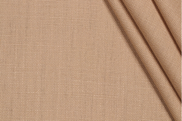 P Kaufmann Slubby Linen Woven Decorator Fabric in Hummus