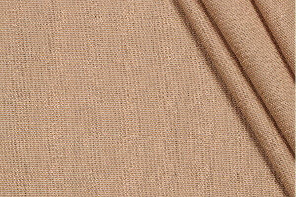 P Kaufmann Slubby Linen Woven Decorator Fabric in Hummus