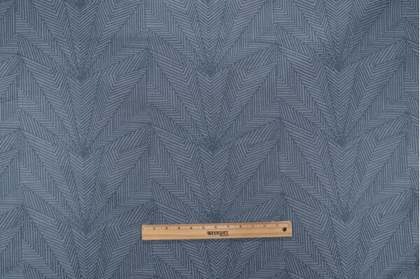 PK Lifestyles To The Point Embroidered Drapery Fabric in Indigo