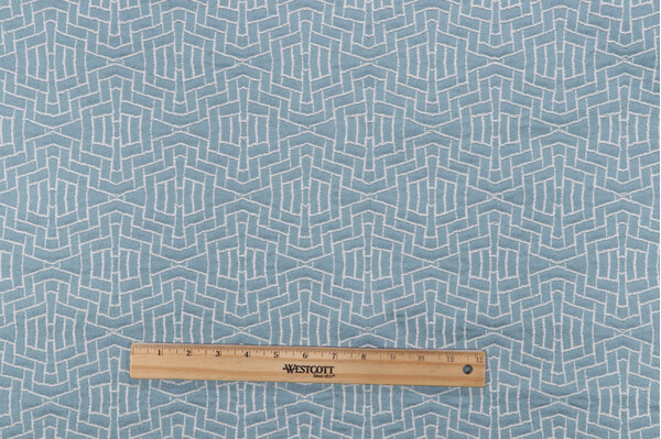 Old World Weavers Pavimento Woven Upholstery Fabric in Sky