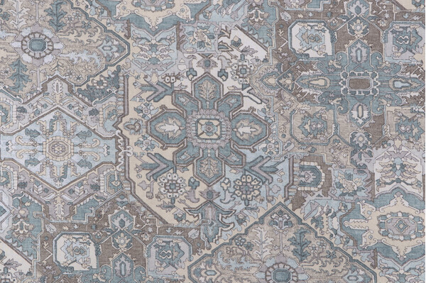 Click for Covington Naya Printed Cotton Drapery Fabric in Serenity  Covington Naya Printed Cotton Drapery Fabric in Serenity