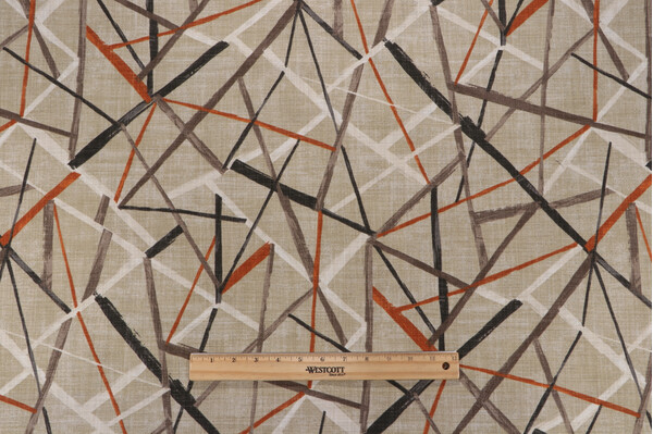 Covington Split Endz Printed Cotton Drapery Fabric in 68-Tribal 