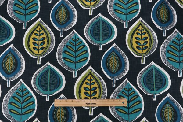 Click for Covington Yoshino Printed Cotton Drapery Fabric in 524-Mediterranean Blue  Covington Yoshino Printed Cotton Drapery Fabric in 524-Mediterranean Blue