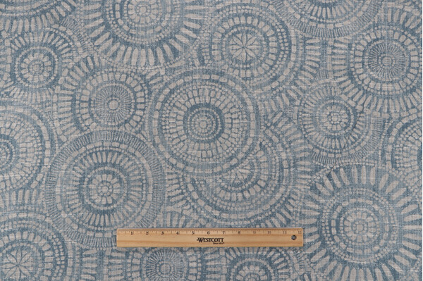 Covington Wheeling Woven Upholstery Fabric in 521-Aquamarine 