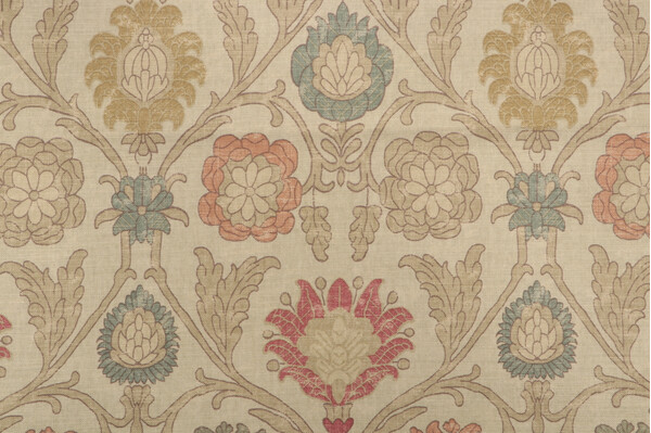 Click for 1.75 Yards Thibaut Buccini F96053 Printed Drapery Fabric in Gold Thibaut Buccini F96053 Printed Drapery Fabric in Gold