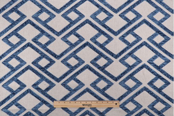 P Kaufmann Accolade Embroidered Drapery Fabric in Bristol