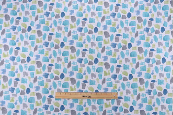 Click for Covington Lively Printed Cotton Drapery Fabric in 24-Seaglass  Covington Lively Printed Cotton Drapery Fabric in 24-Seaglass