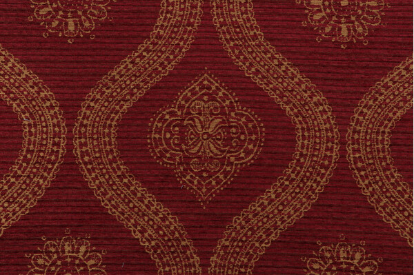 Covington Lucca Woven Chenille Upholstery Fabric in 433-Cabernet 