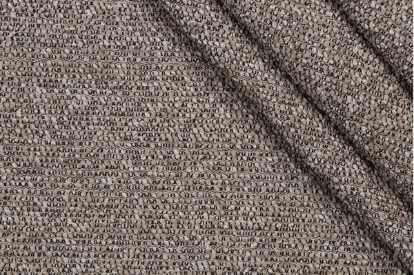 Boucle Woven Solution Dyed Acrylic Outdoor Fabric in Shimmer Pepper