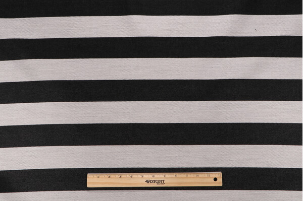 Sunbrella Halo 40522-0008 Woven Solution Dyed Acrylic Outdoor Fabric in Black & Dove