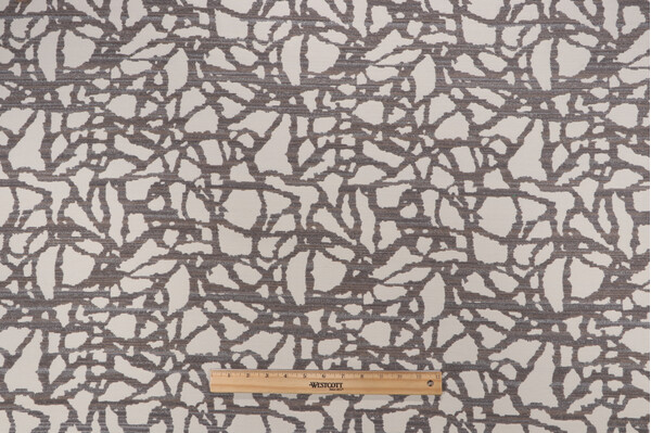 Surge Woven Solution Dyed Acrylic Chenille Outdoor Fabric in Pewter