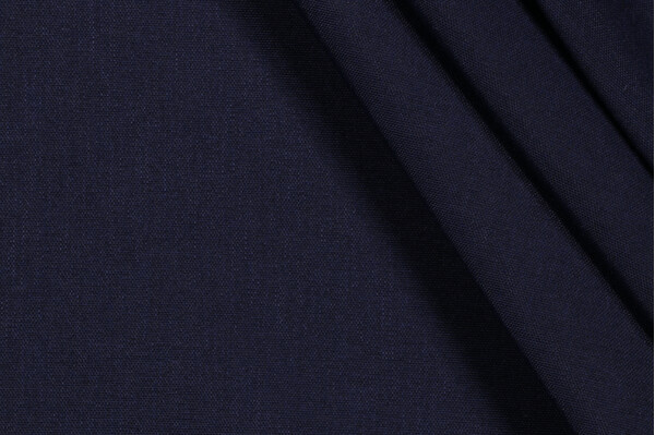 Solid Woven Outdoor Fabric in Navy