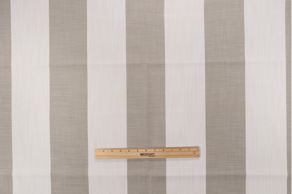 Perennials Vintage Stripe 865-102 Woven Solution Dyed Acrylic Outdoor Fabric in Dove