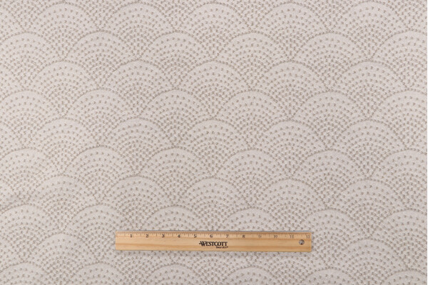Shell Woven Upholstery Fabric in Cloud