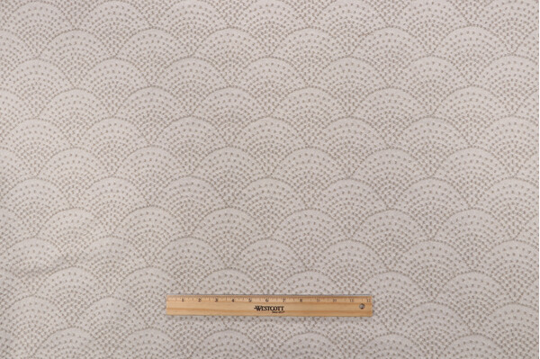 Shell Woven Upholstery Fabric in Cloud
