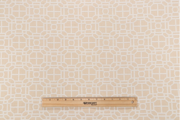 Bella Vista Damask Decorator Fabric in Cashew
