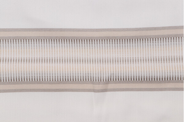 Stripe Woven Decorator Fabric in Pebble