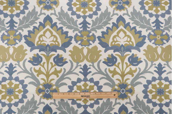 Merna Tapestry Upholstery Fabric in Blue