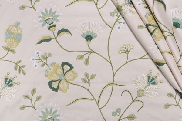 Click for P Kaufmann Inaya Embroidered Decorator Fabric in Sprout  P Kaufmann Inaya Embroidered Decorator Fabric in Sprout