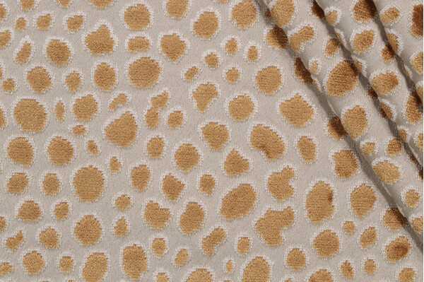 P Kaufmann Myla Grospoint Velvet Upholstery Fabric in Honey 