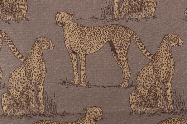 Sunbrella Savannah Cat Woven Solution Dyed Acrylic Outdoor Fabric in Taupe