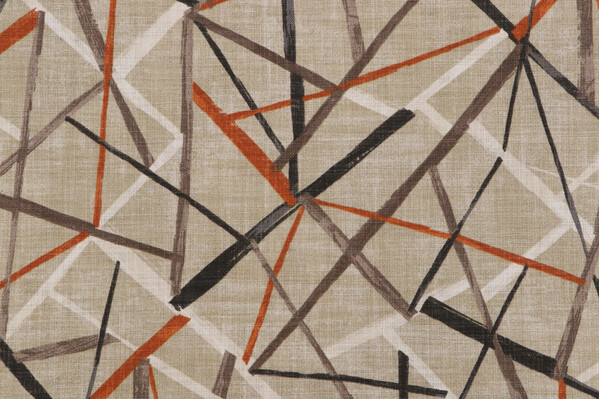 Covington Split Endz Printed Cotton Drapery Fabric in 68-Tribal