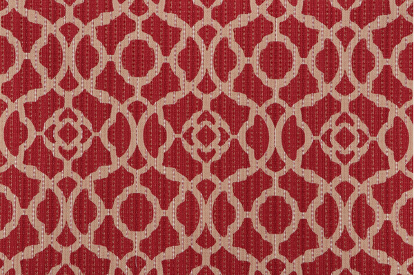 Jennifer Adams Samson Woven Upholstery Fabric in 353-Crimson Red for Covington