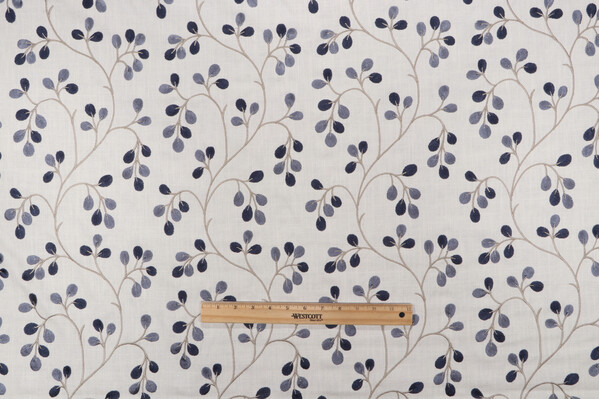 Click for P Kaufmann Kayla Embroidered Decorator Fabric in Twilight  P Kaufmann Kayla Embroidered Decorator Fabric in Twilight