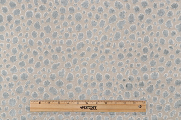 P Kaufmann Myla Grospoint Velvet Upholstery Fabric in Mist 