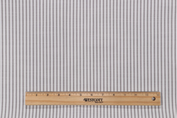 Click for 4.75 Yards Perennials Shirting Stripe Woven Solution Dyed Acrylic Outdoor Fabric in Pewter Perennials Shirting Stripe Woven Solution Dyed Acrylic Outdoor Fabric in Pewter