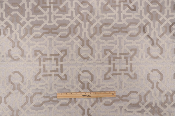 DiCaprio Woven Upholstery Fabric in Pewter