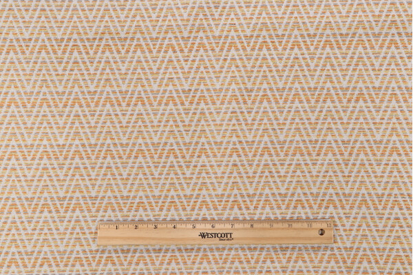 Hyperlink Woven Chenille Upholstery Fabric in Apricot