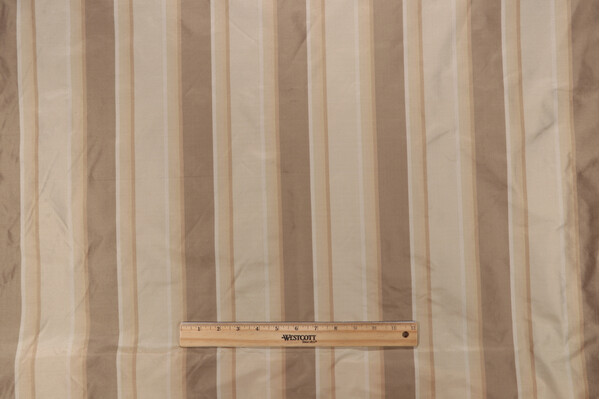 Fonthill Albinoni Silk Decorator Fabric in Taupe